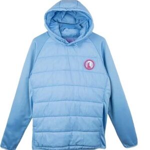 Baseball Lifestyle 101 Hybrid Puffer Sweatshirt Jacket Size Medium Cotton Candy